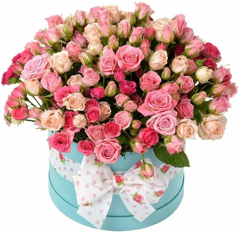 из кустовых роз Букет «Беззаботность»