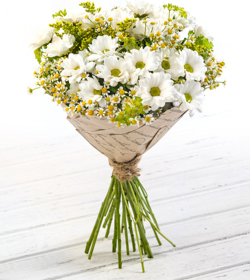 из кустовых хризантем Букет «Нимфа»